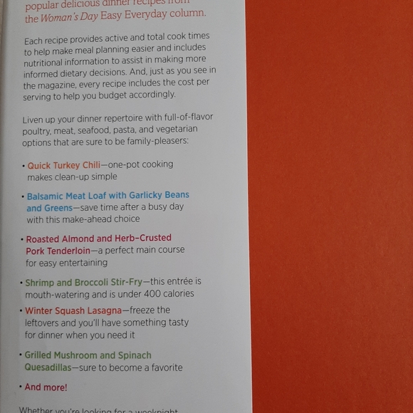 "Easy Everyday Dinners" Cooking Book - Picture 5 of 5